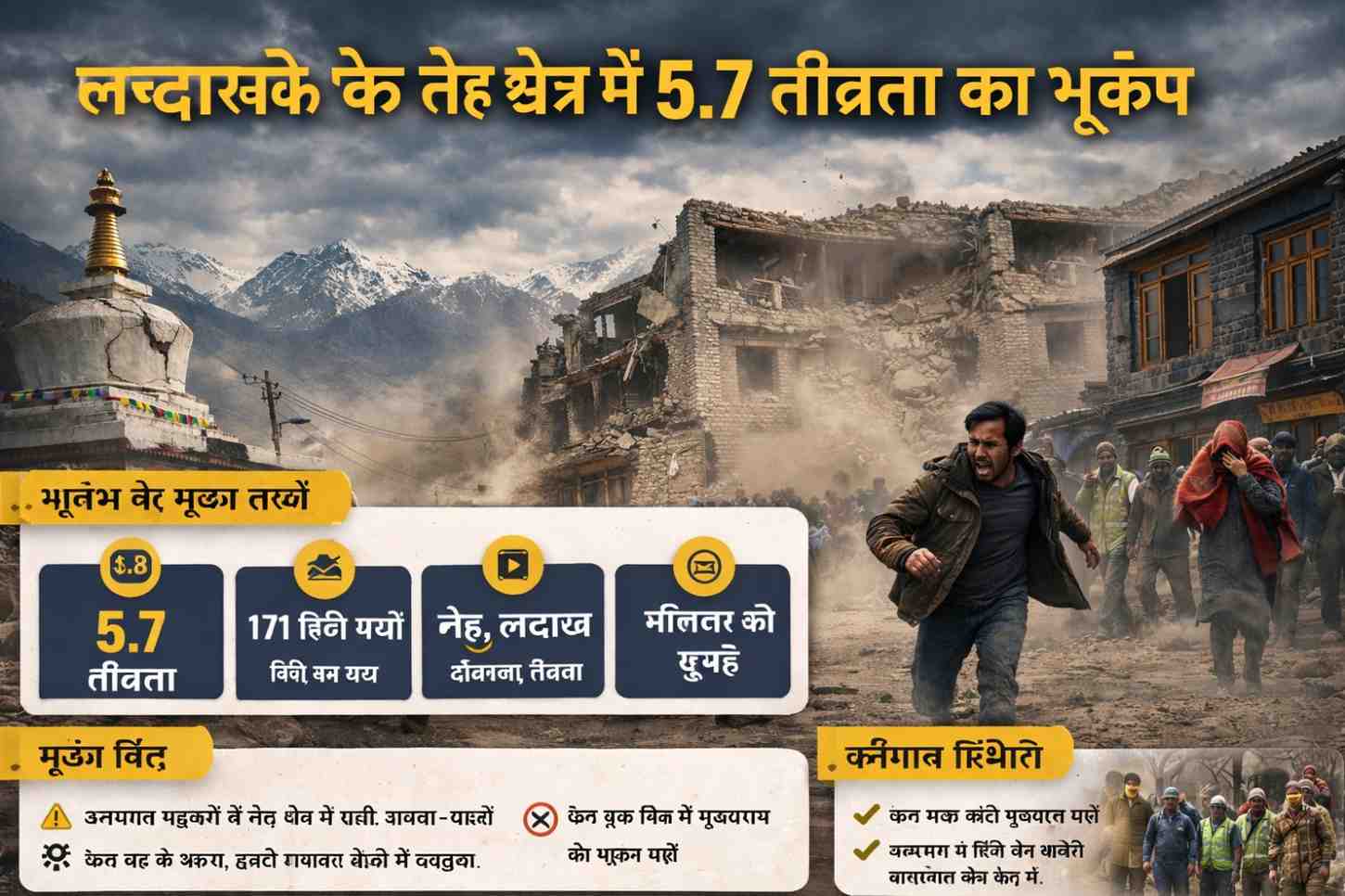 5.7 Magnitude Earthquake Hits Ladakh’s Leh Region