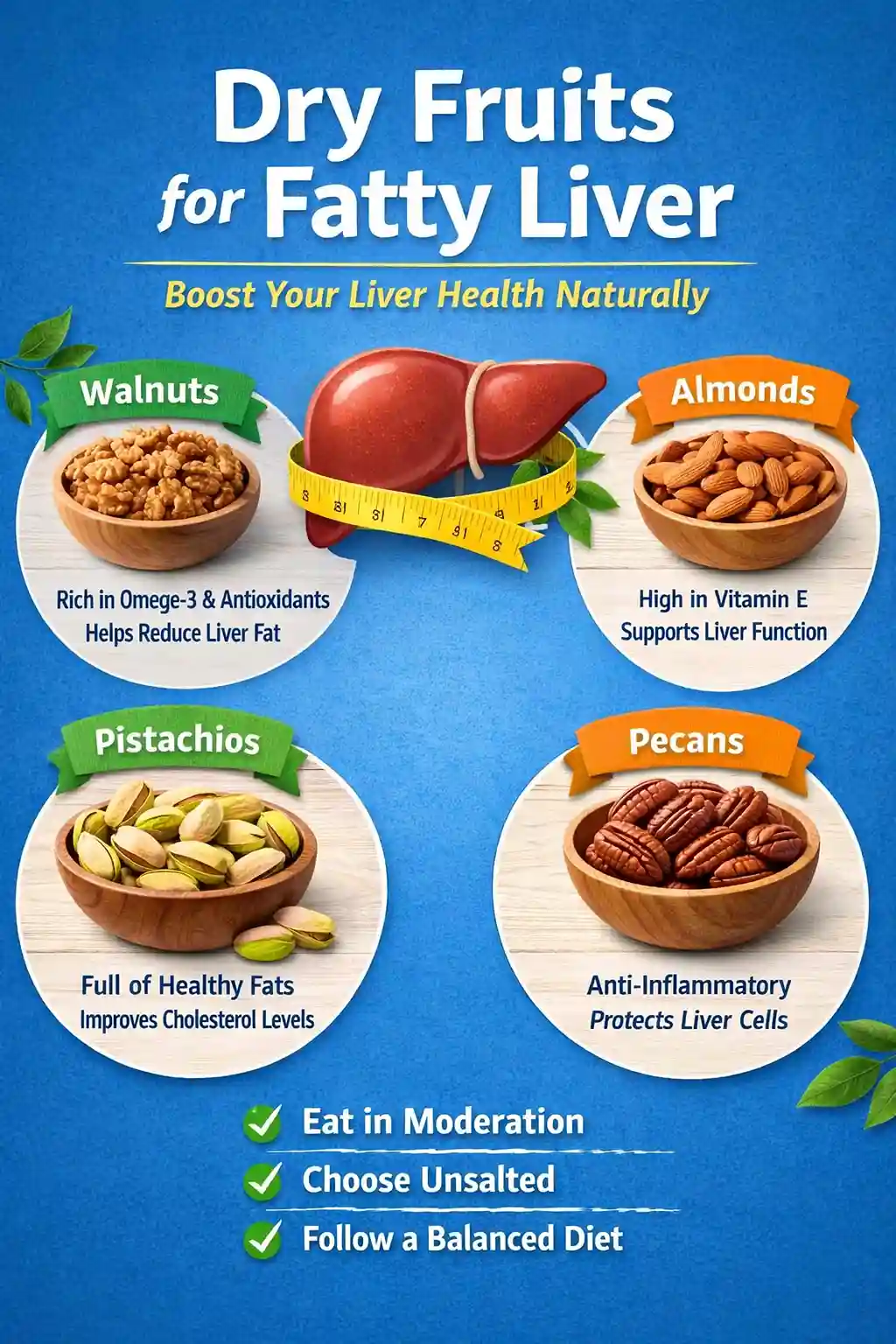 Best Dry Fruits for Fatty Liver