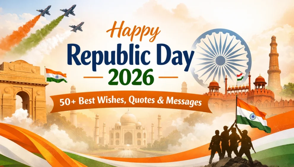 Happy Republic Day 2026 50+ Wishes, Quotes and Messages to Share on January 26