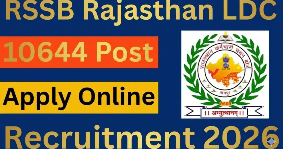 Rajasthan LDC Recruitment 2026