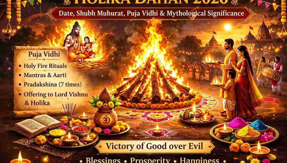 Holika Dahan 2026 Date, Shubh Muhurat, Puja Vidhi and Mythological Significance