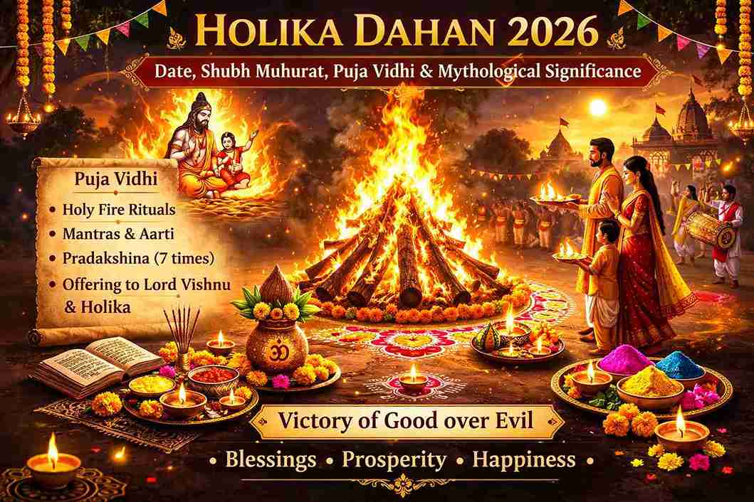Holika Dahan 2026 Date, Shubh Muhurat, Puja Vidhi and Mythological Significance