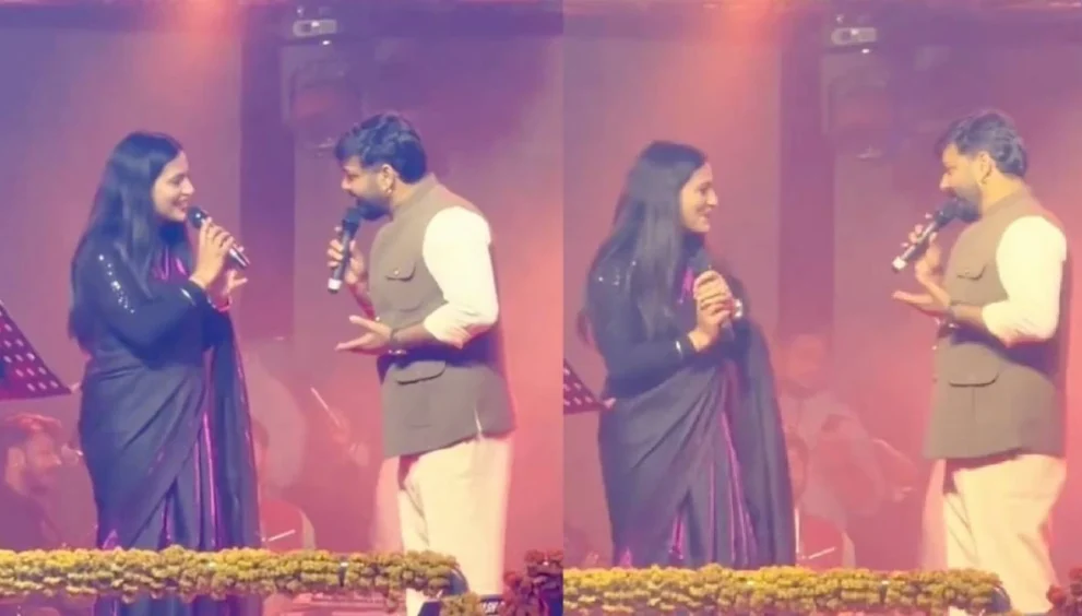 Pawan Singh Proposes to Actress During Live Show, Video Goes Viral