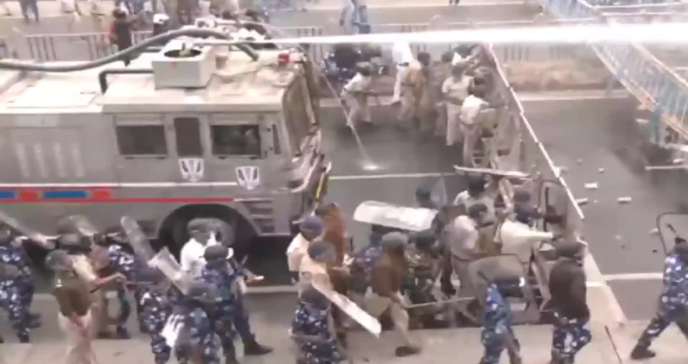 Tribal Protest in Siliguri Turns Tense, Police Use Water Cannons and Tear Gas