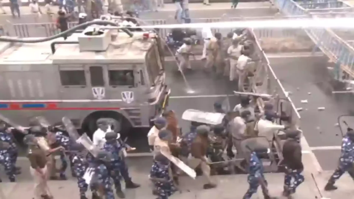 Tribal Protest in Siliguri Turns Tense, Police Use Water Cannons and Tear Gas
